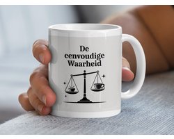 De Eenvoudige Waarheid Mok, Koffiebalans Beker, Cadeau voor Koffieliefhebber, Eenvoudige Waarheid Cadeau, Koffie Cadeau Idee, Mok
