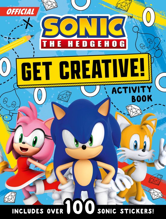 Sonic The Hedgehog Get Creative! Sticker Activity Book - cover