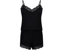 Hunkemöller Korte pyjama set Zwart M