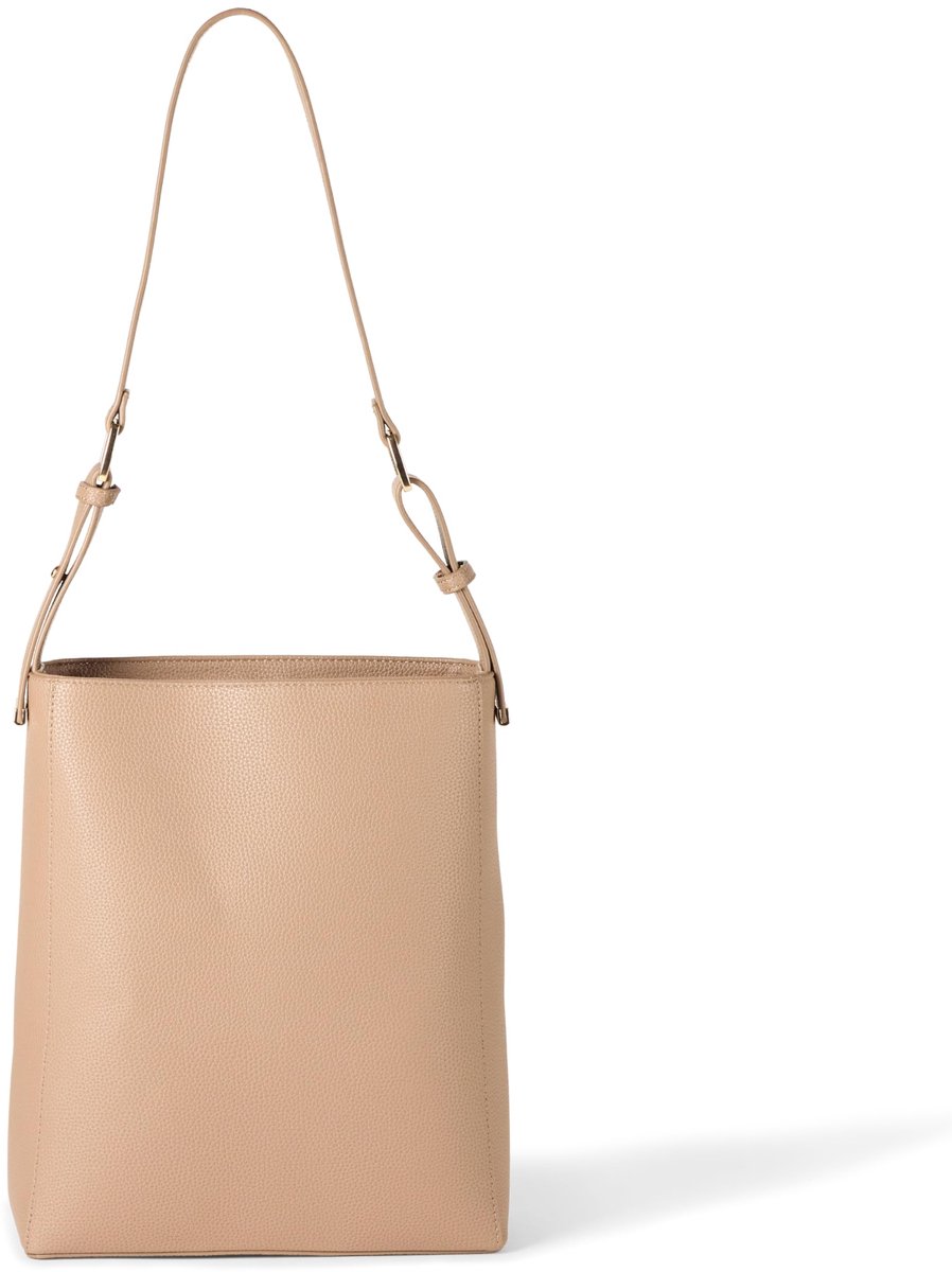 De Drop Alex Bucket Tote, lichtbeige, één maat