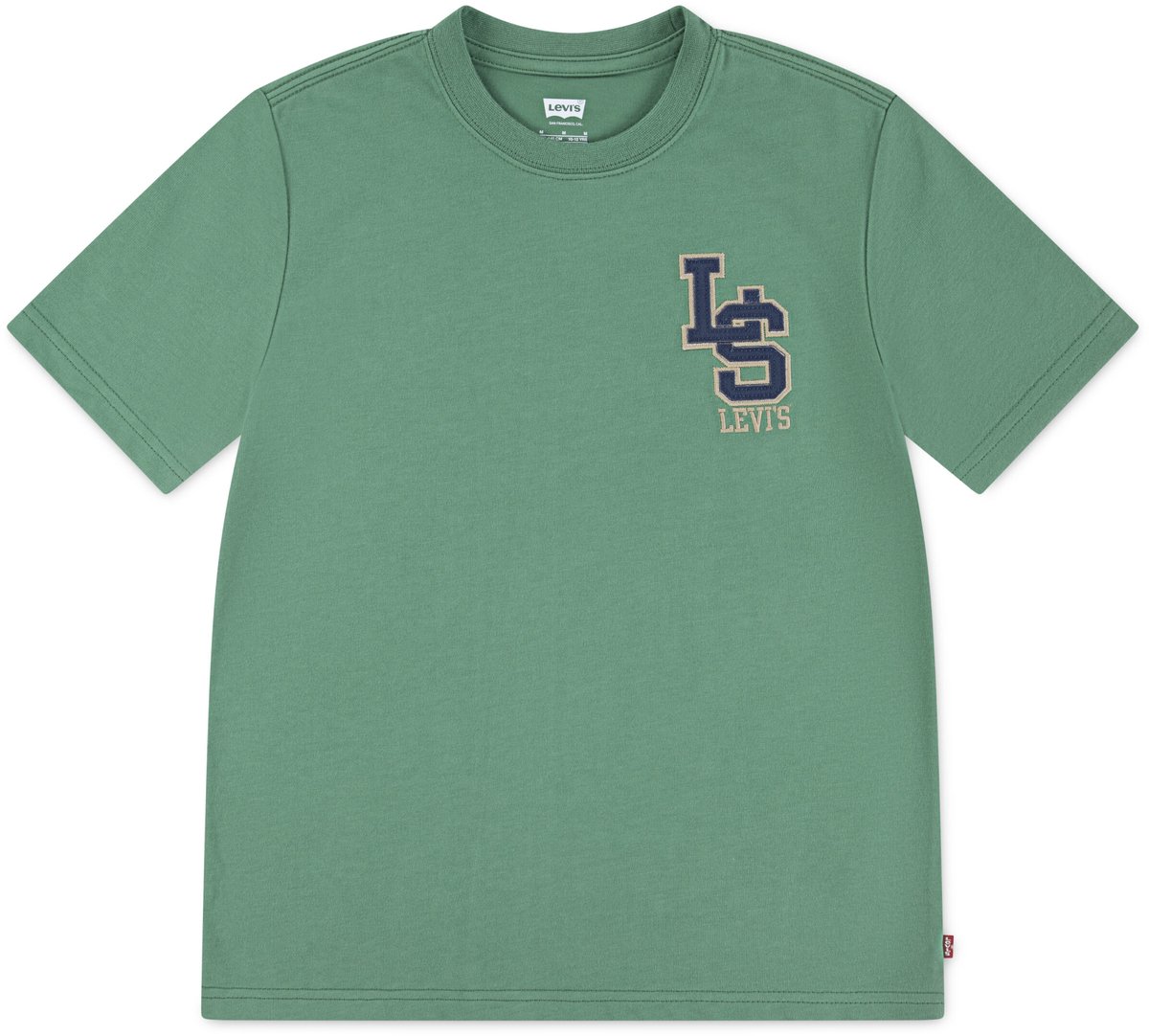 Levi´s ® Kids Streamline Monogram T-shirt Met Korte Mouwen 16 Years Jongen Groen