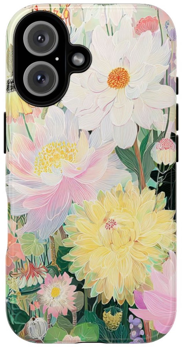 Sierlijk Pastel Bloemenboeket – Telefoonhoesje Geschikt voor iPhone 16