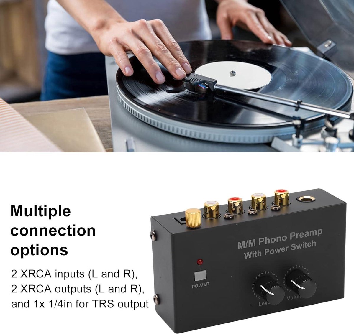 Keces S4 voorversterker met phono trap die ook geschikt is voor optische elementen van DS Audio