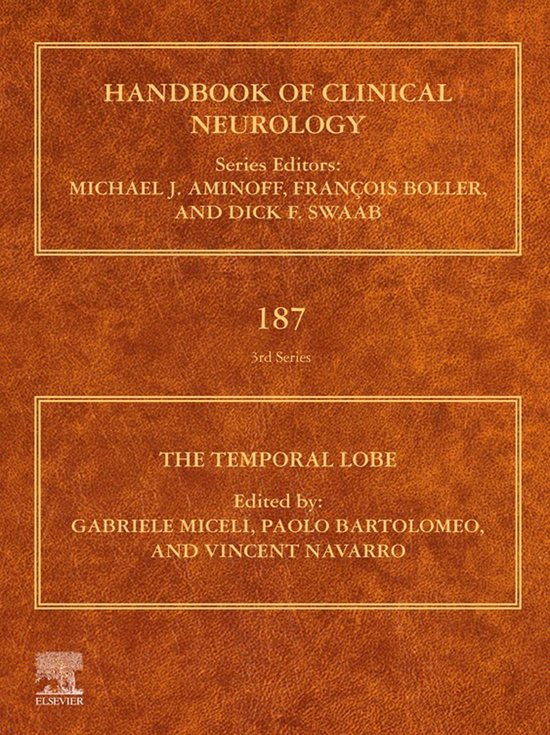 Handbook of Clinical Neurology 187 - The Temporal Lobe - cover