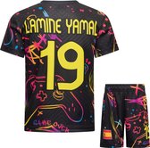 Set maillot et short de football Lamine Yamal Gaming Design Espagne – Maillot de football enfant - Tailles Bébé à adulte - Taille 140