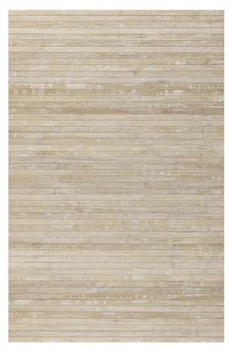 Storesdeco natuurlijke bamboe vloerkleed, antislip – grijs Beige,50x140cm