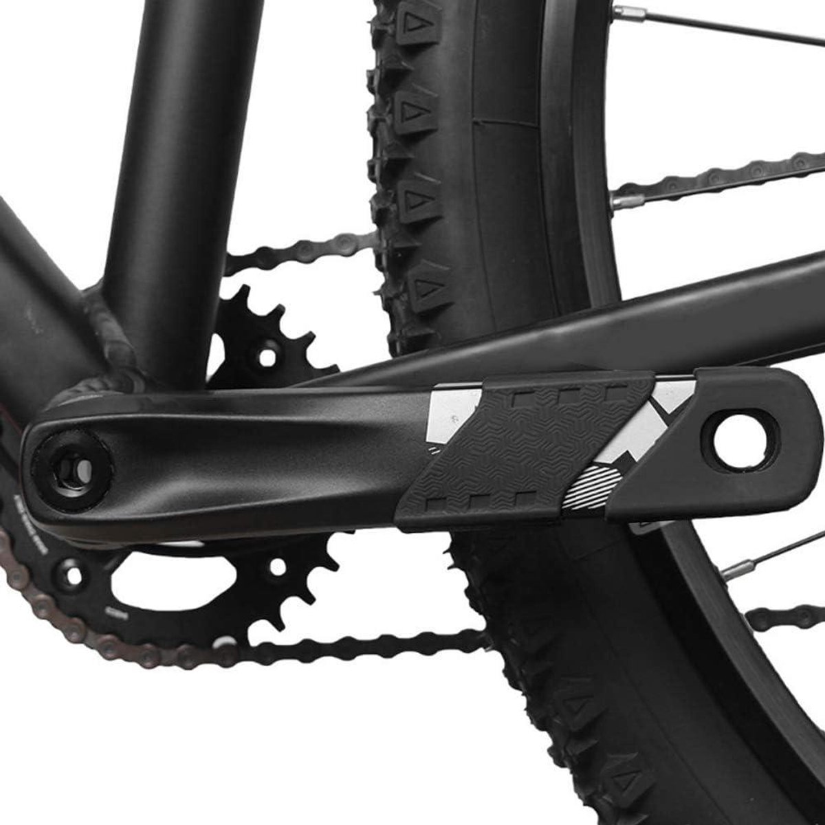 JGS Premium - Crankbeschermer MTB 4 Stuks Fiets Crank Bescherming Fiets Cover Arm Beschermers Stofdichte Cover voor Mountainbike (Zwart)