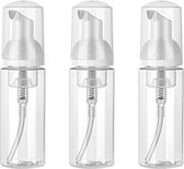 Allecto Plus - Distributeurs de mousse 3 pièces - Portable 50 ml - Flacons pompe en plastique - Cosmétiques de voyage - Savon mousse