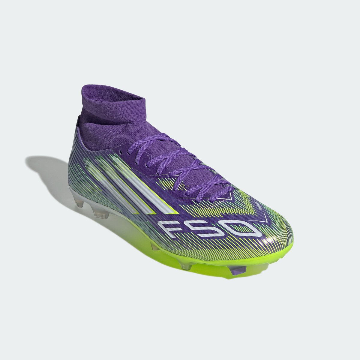adidas Performance F50 League Mid Firm/Multi-Ground Voetbalschoenen - Unisex - Paars — cadeau in Sport & Outdoor - foto 6