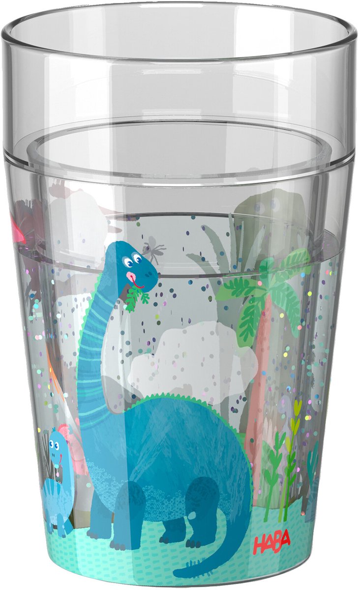 Haba Glitterbeker Dino - 150 ml