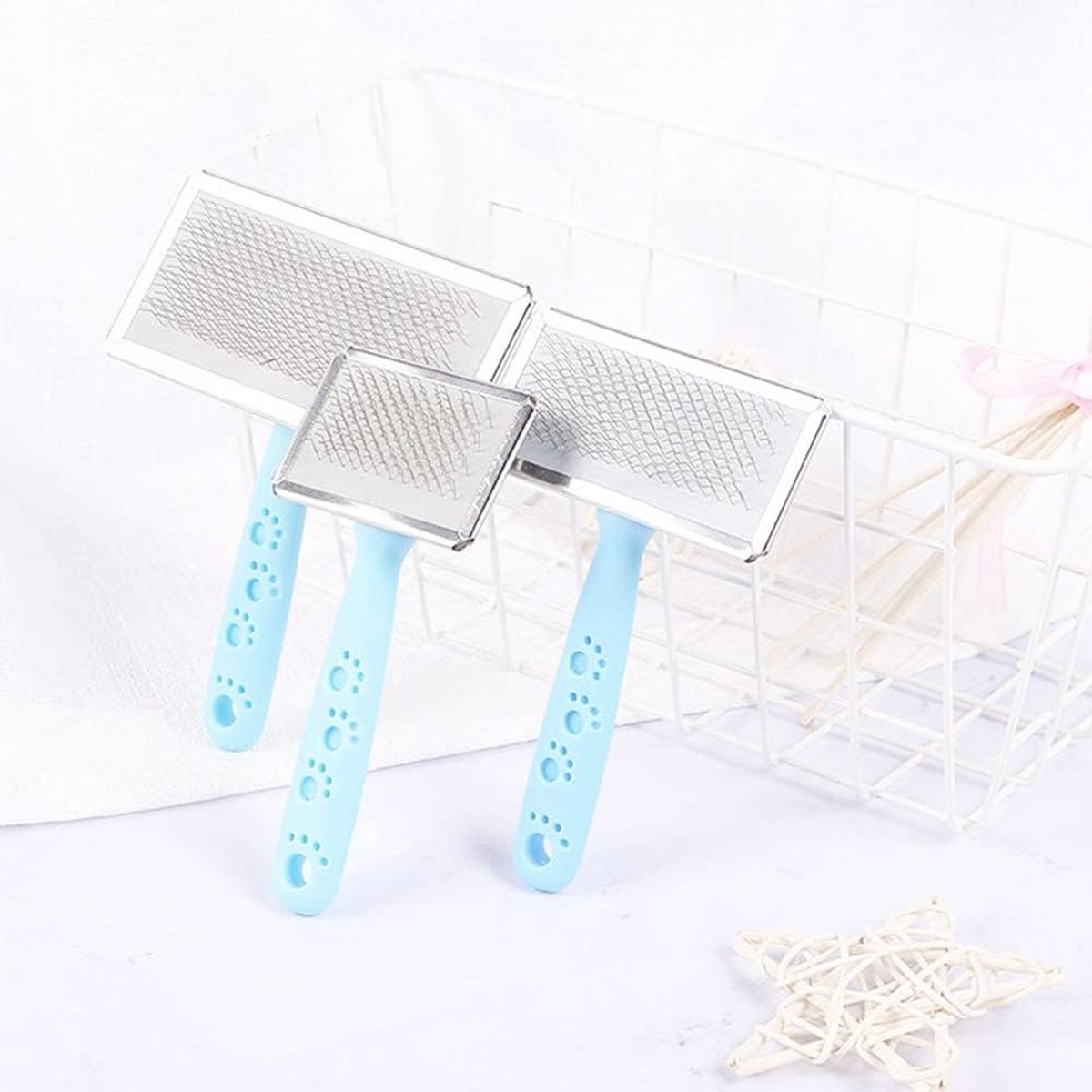 Pet Comb - Dog Comb - Cat Brush - Rvs Hondenkam - Vachtverwijdering - Steel Needle Comb