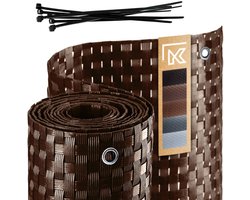KADAX Inkijkbescherming voor balkon, terras, hek, weerbestendige inkijkbeschermingsmat van PE-rotan, balkonscherm met kabelbinders, inkijkbeschermingshek, balkonbekleding, windscherm (1 m x 3 m,