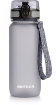 Meteor Sportfles 650 ml - Sportfles - Grijs, Antislip, BPA-vrij, Met maatverdeling, Met filter