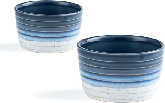 Set van 12 Soufflévormen 180 ml Porseleinen Taartvormen Crème Brûlée