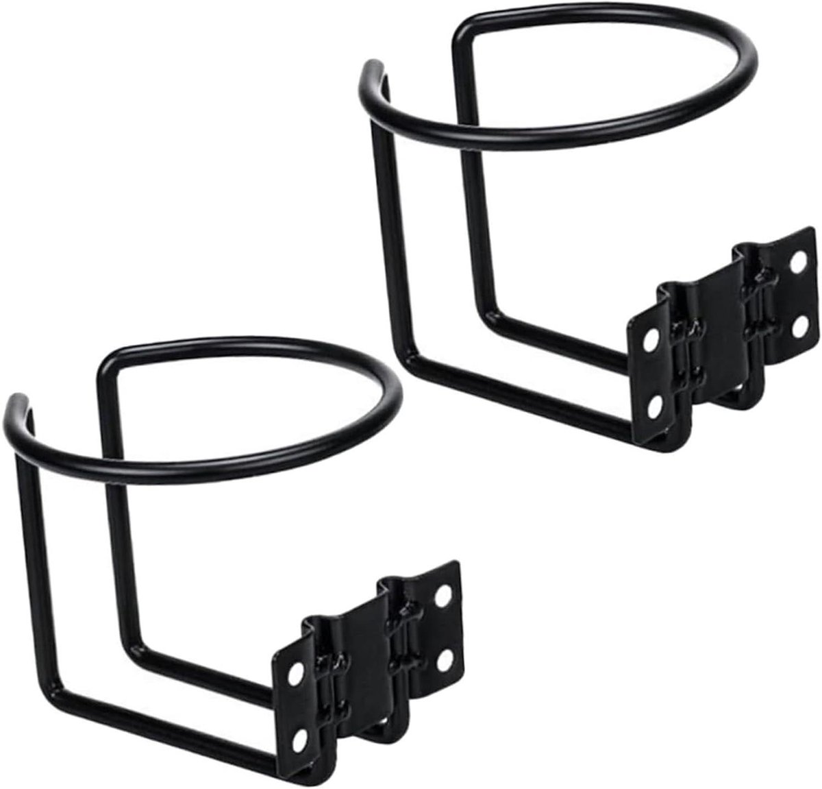 Allecto Plus - Bekerhouder auto bootring roestvrij staal marine jacht vrachtwagen - zwart - aanhanger hardware