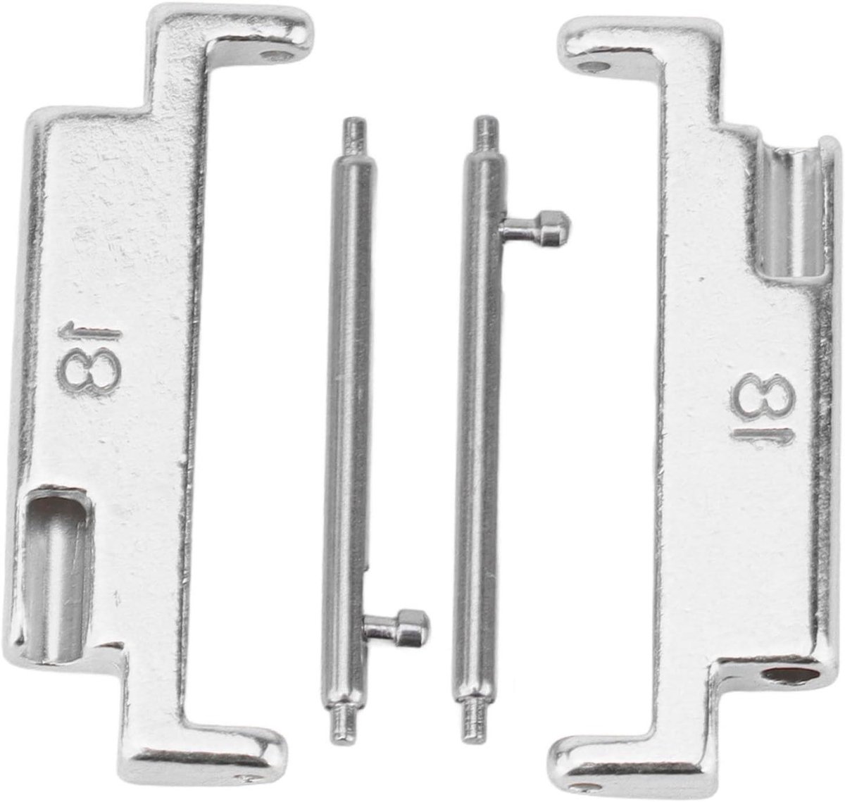 Metalen Horlogebandadapter 18-22 mm - Premium Connector Set voor Smartwatches - Eenvoudig te Installeren - Universele Pasvorm - Veerstangen Inbegrepen