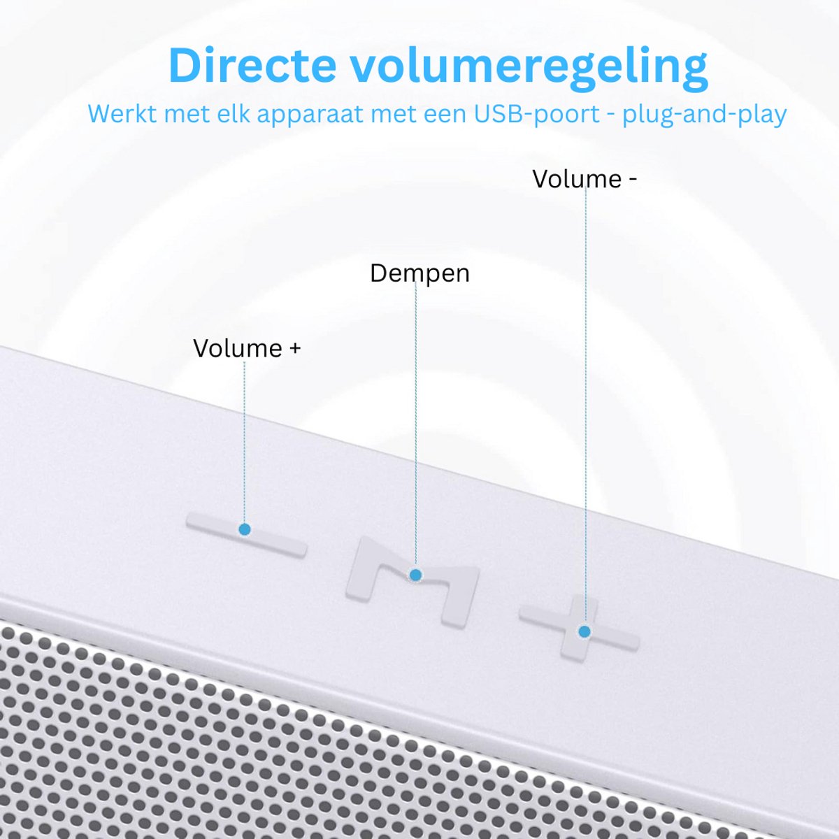 MKSS® Soundbar Mini Speaker - Bekabeld en Draadloos - afbeelding 2