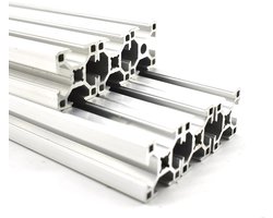 Aluminium profiel 30 x 30 mm 1100 mm - 6 stuks - Constructieprofiel groef 8 - Staalbouw & Constructie