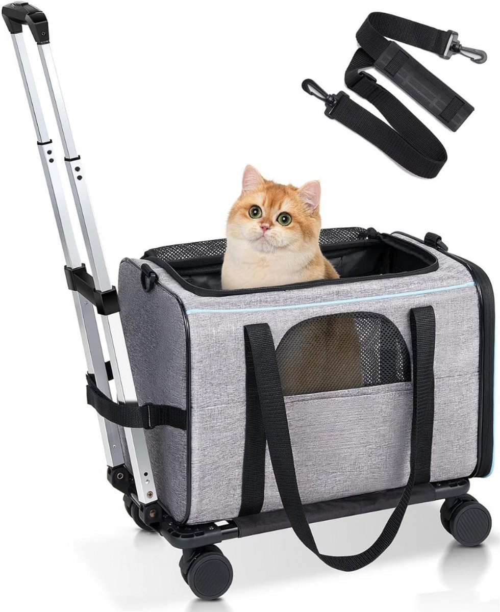 Lexium Katten Vervoersbox - Kattenvervoersbox - Reistas Katten - Reismand - Kattendraagtas - Transporttas