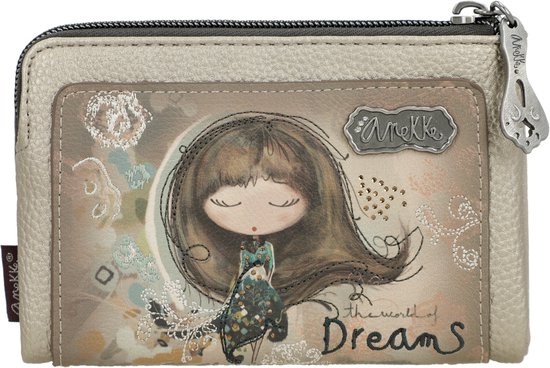 Anekke Borsa Mademoiselle RFID Wallet Multicolor Marrone