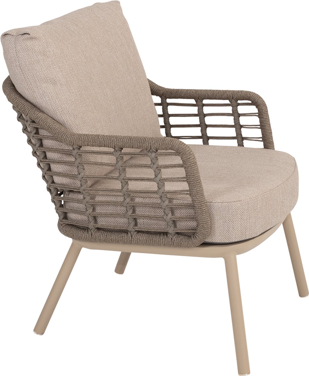 Taste by 4 Seasons Puglia chaise de jardin basse - latte