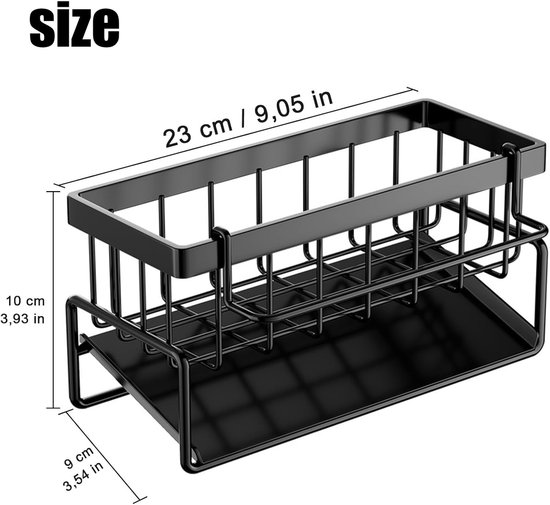 Ander Decoratieve wereld, afdruiprek, 2 etages, rechthoekig, 2 x 41 x