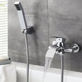 Auralum Max Badkraan - Mengkraan - 150 mm Hartafstand - Met handdouche - Chroom