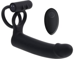 Evolved Gender X dildo met penisring - Zwart