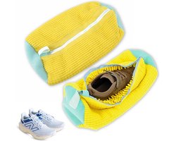 Waszak - Wasnet Voor Schoenen - Waszak Voor Schoenen - Schoenen Waszak - 39 x 19 Cm - Netje Anti-Vervorming - Delicaat Wasgoed - Schoen Wassen - Schoenenwaszak - Wasgoed - Wasmachine - Schoenen / Sneakers - Met Rits En Hangende Ring - Herbruikbaar