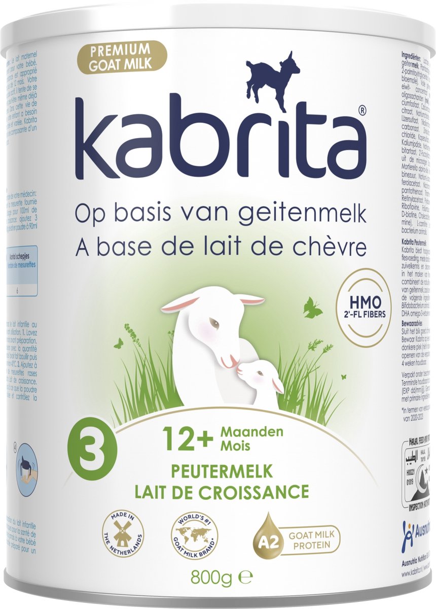 Kabrita 3 Peutermelk - Geitenmelk Flesvoeding vanaf 12 maanden - 800g