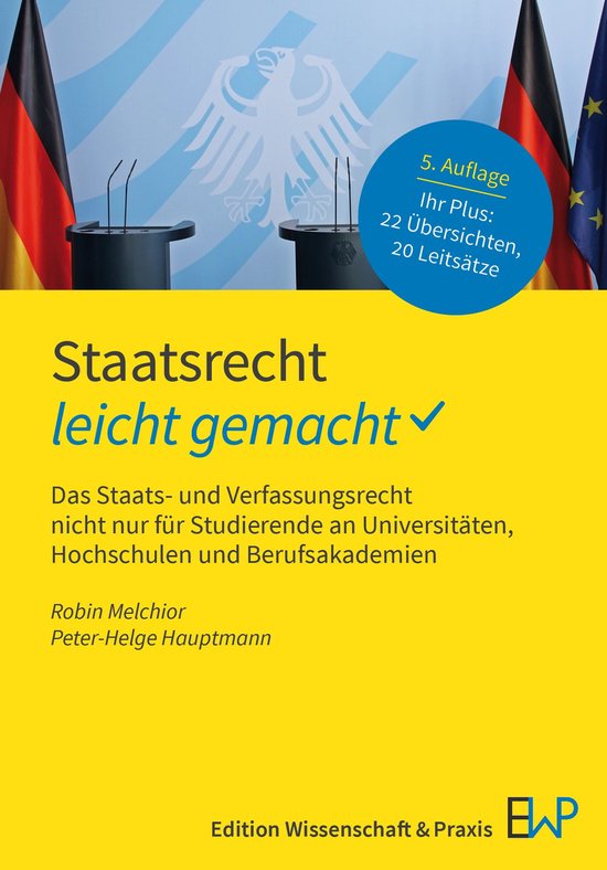GELBE SERIE – leicht gemacht - Staatsrecht – leicht gema ... - cover