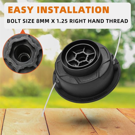 C6-2 Trimmerkop geschikt voor Stihl FS38 FS40 FS40C FS45 FS46 FS50 FS50C FSA60R FSA86R FSE60 FSE71 FSE81 van Merkloos	 — afbeelding 4