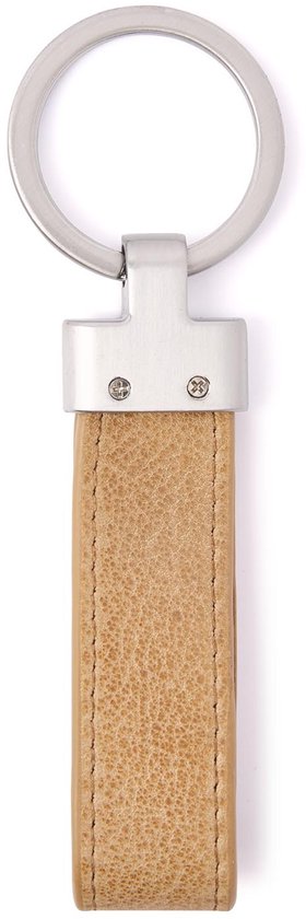 Porte-clés dR Amsterdam | Porte-clés en cuir pour adultes | Porte-clés pour hommes et femmes | Cadeau idéal pour la Vaderdag ou la fête des mères | Porte-clés pour voiture | Porte-clés élégant en cuir Tampa - 93391 Beige