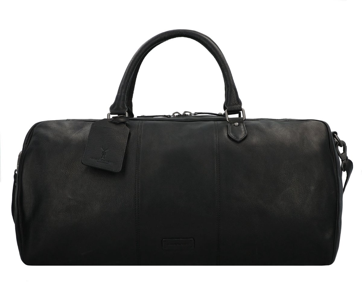 Jack Kinsky Porto Weekender reistas Leer 55 cm - cognac