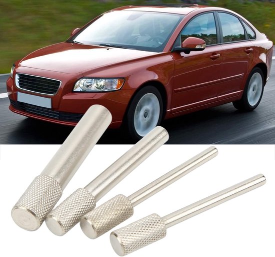 Nokkenas Distributieset - 4-delige Borgpenset - Motortiming Vervanging - Metaalzilver - Hoge Hardheid - voor Citroen 1.4 1.6HDi van Merkloos	 — afbeelding 4