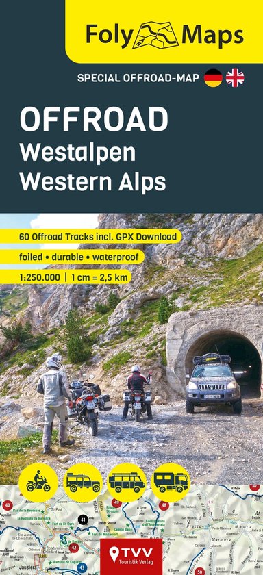 Foly Maps - FolyMaps OFFROAD Western Alps 1:250,000