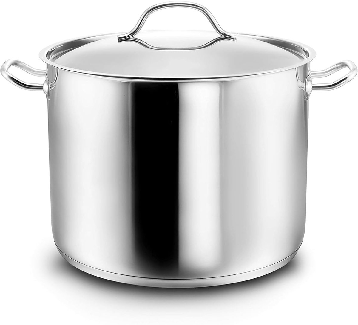 Grote pan voor het gezin - 12,5 liter - inductie geschikt - roestvrij staal