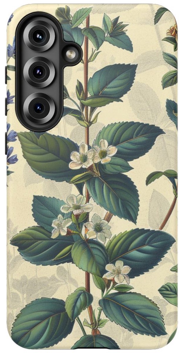 Vintage Botanisch Kruidenpatroon – Telefoonhoesje Geschikt voor Samsung Galaxy S25 Plus