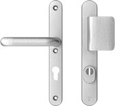 Intersteel deurklink Banaan met schild 236x44x5mm PC72 mat zwart