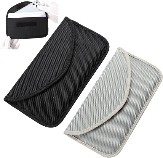 Pochette Faraday Protection RFID pour porte-clés - Pochette de blocage de Signal Signal clé de voiture - 10 cm x 19 cm