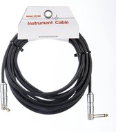 MUSIC STORE Instrument Cable Original 90°/90° 6m (Black) - Gitaarkabel