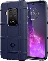 Hoesje voor Motorola One Zoom - Beschermende hoes - Back Cover - TPU Case - Blauw