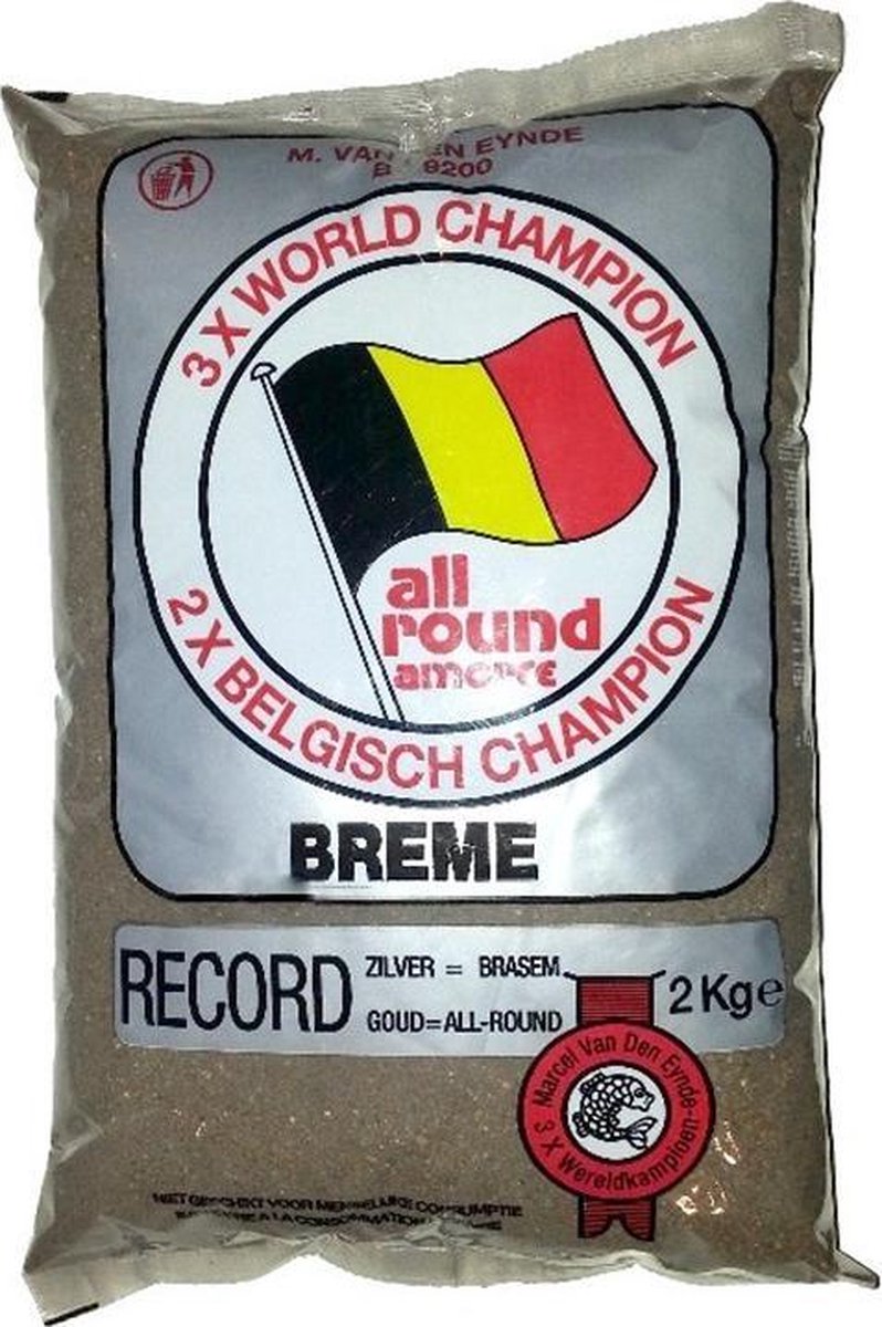 van den Eynde Record Zilver Brasem - Zwart - 2kg - Zwart