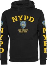 Heren Hoodie NYPD - Logo - NY - New York - Big City zwart