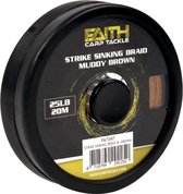 Faith Strike Sinking Braid - Muddy Brown - 25lb - 20m - Bruin