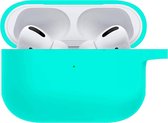 Hoes voor Apple AirPods Pro Hoesje Siliconen Case - Mint Groen