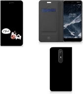 Nokia 5.1 (2018) Magnet Case Cow