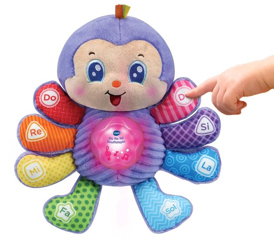 VTech Baby Do-Re-Mi Knuffelspin - Educatief Babyspeelgoed