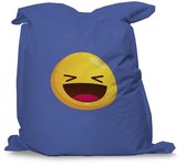 Zitzak Emoji Haha Blauw (S)