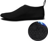 Antislip slijtage-weerstand van dikke rubberen zool duik schoenen en sokken  één paar  maat: L (zwart)